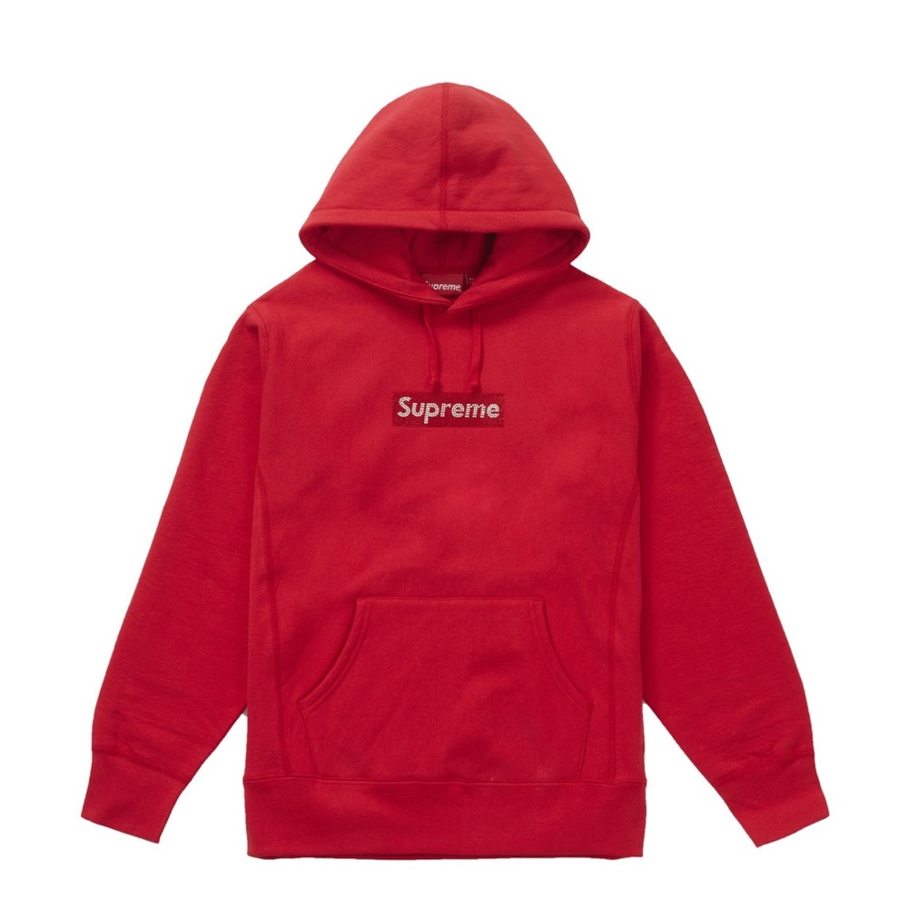 Supreme Swarovski Box Logo Hoodie
